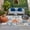 Light Blue Grey, variant on Blue Coastal Outdoor Rug 5x7 Ft, Non Slip Washable Area Rug, Summer Beach Starfish Weeping Eucalyptus Vintage Patio Rugs Carpet Runner, Large Floor Mat for Indoor/Outdoor Deck Porch Camping