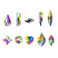 thumbnail image 1 of Gemas de diamantes de imitación de cristal con parte trasera plana mezcladas de cuentas masivas para decoración de uñas 3D, teléfono DIY (10 formas de mezcla de forma 2), 1 of 5