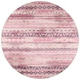 thumbnail image 4 of Addison Rugs Indoor/ Outdoor Addison Yuma Southwest Striped Washable Area Rug 8' x 8' - Pink, 4 of 5