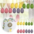 thumbnail image 1 of ERK Easter Decor Polka Pattern Easter Eggs Kindergarten With Lanyard Foam Chicken And Rabbit Colorful Paper Egg Pendant Easter, 1 of 6