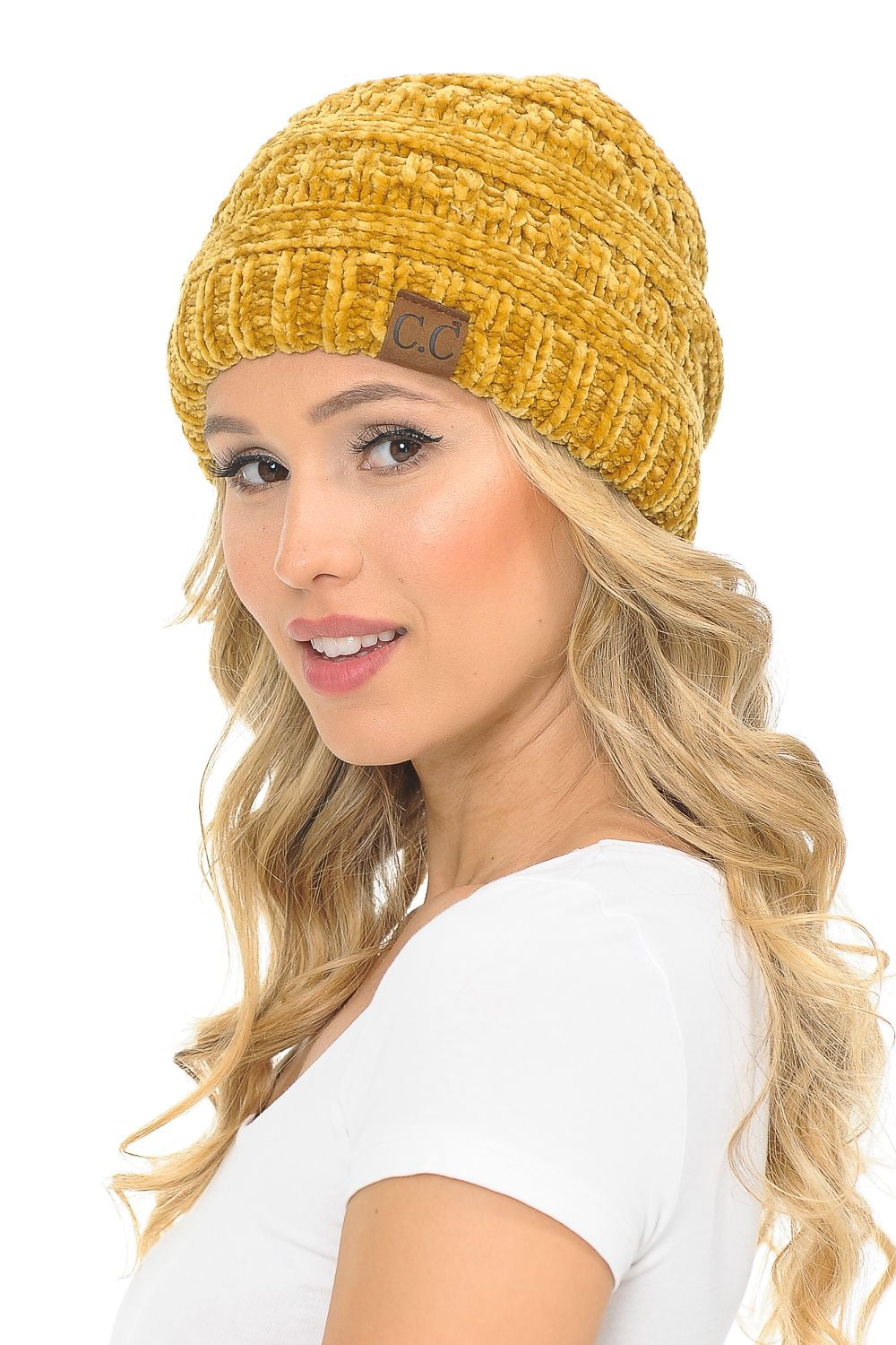 COZY CLASSIC HAT Knit winter hat Mustard knit hat wool knitted hat knit beanie chunky knit slouch beanie Classic slouchy knit hat