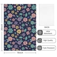 thumbnail image 2 of 2 Pcs Pioneer Flower Floral Print Pattern Kitchen Towels, Funny Microfiber Dish Towel Set, 18" X 26" Tea Towels, 2 of 6