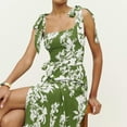 thumbnail image 5 of Floral Print Maxi Dress with Pockets Boho A-Line, 5 of 6