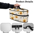 thumbnail image 5 of HELLHERO Sunflower and Daisy Pattern Iron Holder Bag with Zipper Handle Handheld Steam Iron Carrying Case, Bag Only, 5 of 6