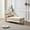 Beige, variant on Velvet Chaise Lounge Indoor with Backrest and Rolled Armrest, Modern Upholstered Sofa Chair with Metal Legs, Storage Chaise Lounge with 1 Pillow for Living Room, Bedroom, Office, Navy Blue