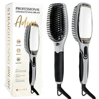 Hair Straightening Brushes Product Image Asavea Professional Hair Straightening Brush Black Grey