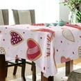 thumbnail image 3 of GZHJMY Valentine's Day Heart Tablecloth, Rectangle Waterproof Washable Polyester Table Cover for Picnic Dinner Holiday Party Decor, 60 x 90 Inch, 3 of 7