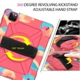 thumbnail image 4 of Dteck iPad Air 4 Case 10.9 Inch 2020 iPad Air 4th Generation Case with Screen Protector, Heavy Duty Rugged Shockproof Case with Kickstand 360 Rotating Hand Strap Shoulder Strap, Rose, 4 of 7