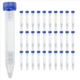 thumbnail image 1 of Tubos de CentríFuga CóNicos CientíFicos de 15 Ml, [Paquete de 100] Tubos de Ensayo de PláStico con Tapones de Rosca, Tubos de Ensayo EstéRiles de 15 Ml con Tapas, 1 of 5
