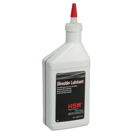 HSM of America - Shredder Oil, 16-oz. Bottle (Best Oil For Paper Shredder)