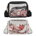 thumbnail image 3 of Bolso Hombro Transparente Bolso Mano Aprobado Por El Estadio PVC Con Bufanda (negro), 3 of 8