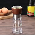 thumbnail image 4 of Batería de Cocina Botella de molienda manual de cocina, molinillo de pimienta, tarro de condimento de especias (marrón) Likrtyny Libre de BPA, 4 of 6