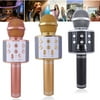 Wireless Bluetooth Karaoke Microphone KTV Mini Portable Speaker(Pink)