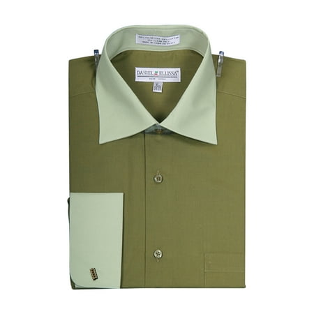 Sunrise Outlet - Men's Two Tone French Cuff Shirt - Walmart.com