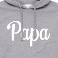 thumbnail image 2 of Instant Message - Papa - Men's Pullover Hooded Fleece Sweatshirt, 2 of 6