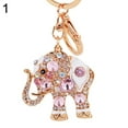 thumbnail image 6 of Naierhg Bling Rhinestone Elephant Keychain Key Ring Handbag Charm Pendant Gift, 6 of 7