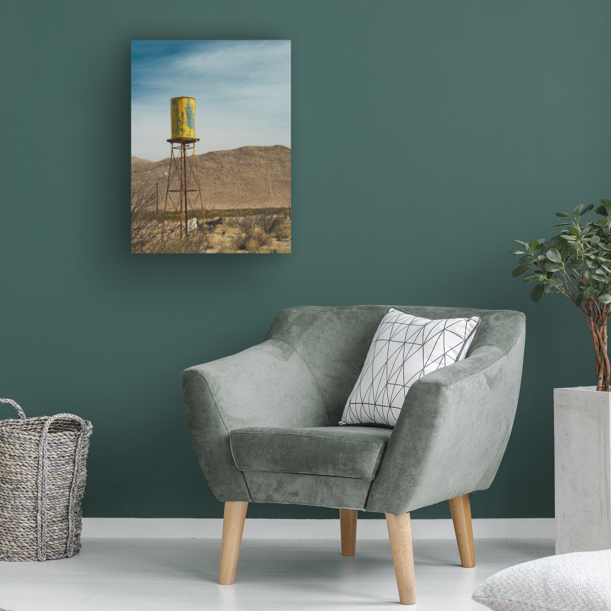 Sonja Quintero 'Yellow Water Tower I' Canvas Art