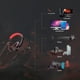thumbnail image 2 of SY755MV Luminous Game Headphone Over-ear Gaming Headset con micrófono PC Gamer Auriculares de 3 Abanopi Auriculares, 2 of 7