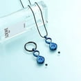 thumbnail image 5 of 2 Pack Urn Necklace + Urn Keychain/Keyring Pet Paw Print Infinity Urn Necklace for ashes Stainless Steel Pet Print Pendant, 5 of 7