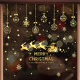 thumbnail image 4 of Christmas Window Clings Sleigh Snowflake Santa Window Clings For, 4 of 5