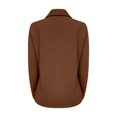 thumbnail image 7 of Clearance! Ogiraw Blazers For Women Business Casual Women's Lapel Button Knitted Patchwork Sleeve Casual Coat Cropped Double Breasted Suit Sweater For Women Women'S Blazers & Suit Jackets Brown, 7 of 7