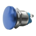 thumbnail image 1 of Interrupteur à Bouton-Poussoir en Métal 22Mm 1 Pied de Vis de Tête de Champignon Auto-Réinitialisable Momentané Bleu, 1 of 9