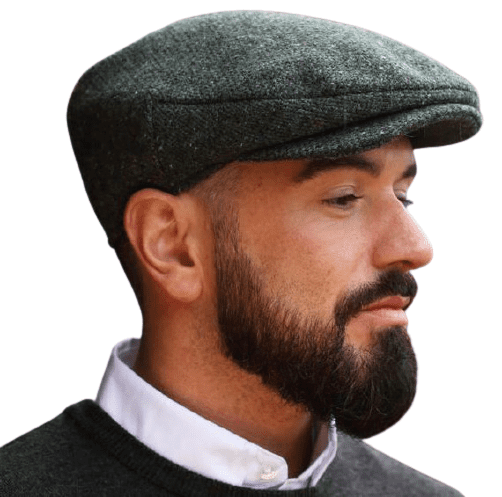 Hanna Hats Mens Donegal Tweed Vintage Cap 