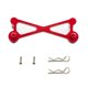 thumbnail image 2 of Kit de columna de montaje de carrocería frontal de metal 1:24 para accesorios Axial SCX24 C10 rojo, 2 of 5