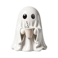 thumbnail image 4 of Halloween Cute Ghost Ghost Holding Coffee, 5.9 '' Cute Ghost Drink Holder Coffee, Spooky Beverage Holder Figurine, Halloween Decorations For Tabletop, Party Decor & Office & Desk Display, 4 of 7