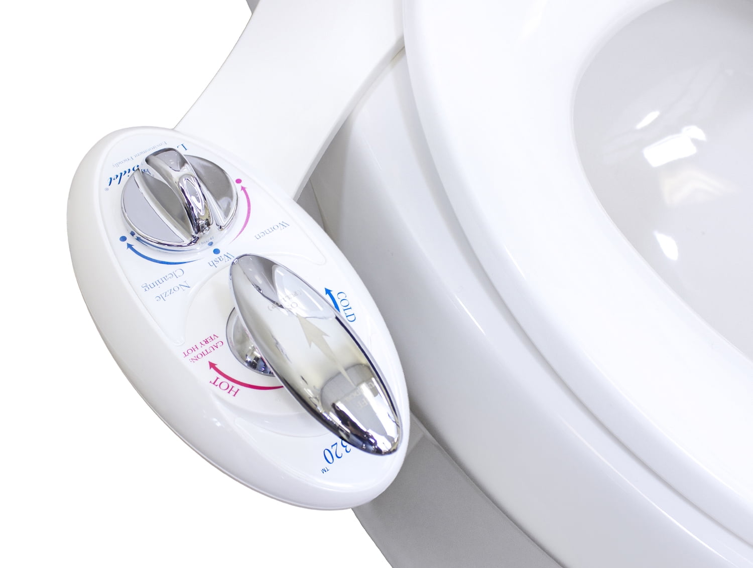 Mechanical Hot And Cold Water Bidet Self Cleaning Dual Nozzle White