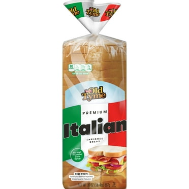 Schmidt Old Tyme Premium Italian Enriched Bread Loaf, 20 oz, 18 Count
