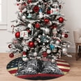 thumbnail image 5 of Sikiie Veterans Day1 30-48 inches {designName} Print Christmas Tree Skirt Snowman Xmas Tree Skirt with Edge Christmas Decorations for Holiday Party-36", 5 of 7