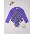 thumbnail image 5 of MSemis Long Sleeve One-Piece Swimsuit (Girl's), Size 14, 5 of 6