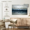 thumbnail image 4 of Elephant Stock Shimmer Abstract Wall Art - Horizontal Canvas Wall Art - Living Room Wall Decor - Abstract Canvas - Gray And Blue Decor By Stephane Fontaine - 12" x 8", 4 of 6