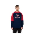thumbnail image 4 of Men's New Era  Navy Houston Texans Combine Authentic Color Block Raglan Pullover Hoodie, 4 of 5