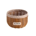 thumbnail image 1 of Hand Woven Rattan Planter Basket, Large Decorative Flower Pot for Succulents Orchids Plants, Rustic Farmhouse Home Decor for Table Centerpiece Garden Wedding Dining Room, 1 of 6