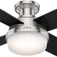 thumbnail image 3 of Hunter Dempsey Quiet Low Profile 52" Ceiling Fan w/ LED Lights, Brushed Nickel, 3 of 4