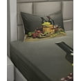 thumbnail image 2 of Ambesonne Winery Fitted & Top Sheet Set with Sham, Themed Bottles France, Multicolor, 2 of 4