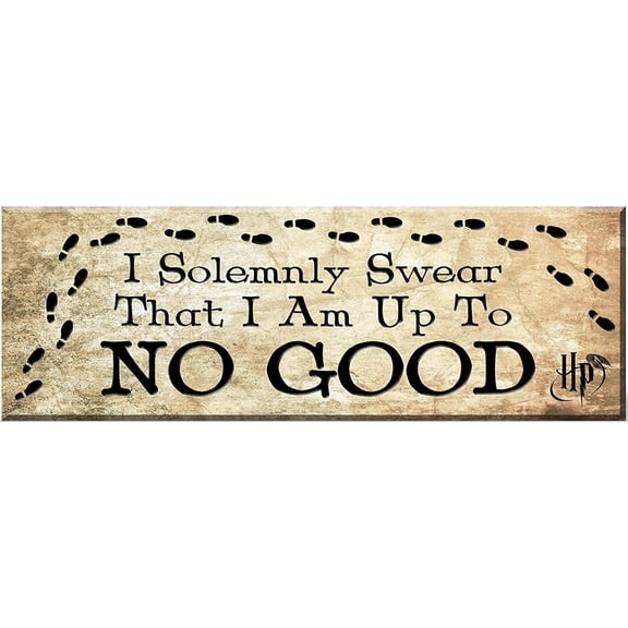 SOLEMNLY SWEAR DESK SIGN