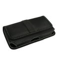 thumbnail image 5 of For Apple iPhone 14 Pro Max Rugged Canvas Cellphone Belt Clip Cover Holster Pouch Holder with Belt Loops Universal Horizontal Carrying Case - Black, 5 of 6