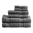 thumbnail image 4 of Home Essence Roman Super Soft 6 Piece Cotton Towel Set, Dark Gray, 4 of 8
