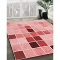 thumbnail image 3 of Ahgly Company Machine Washable Indoor Rectangle Transitional Pink Area Rugs, 6' x 9', 3 of 7