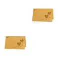 thumbnail image 2 of Bewildely 50 unids/set experiencia memorable con corazón hueco nombre lugar tarjetas corazón ahuecado tarjeta de identificación dorada dorado 2Conjunto, 2 of 6
