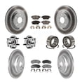 thumbnail image 1 of Transit Auto Front Rear Wheel Hub Bearings Assembly Coated Disc Brake Rotors and Ceramic Pads Kit (10Pc) for Car 2009-2013 Acura TL AWD - Left Right Side (Driver Passenger) KBB-126721, 1 of 10