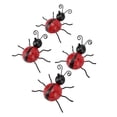 thumbnail image 3 of Ladybug Hanging Decoration, Ladybug Wall Ornament Iron 4Pcs  for Outdoor for Kitchen Red, 3 of 7