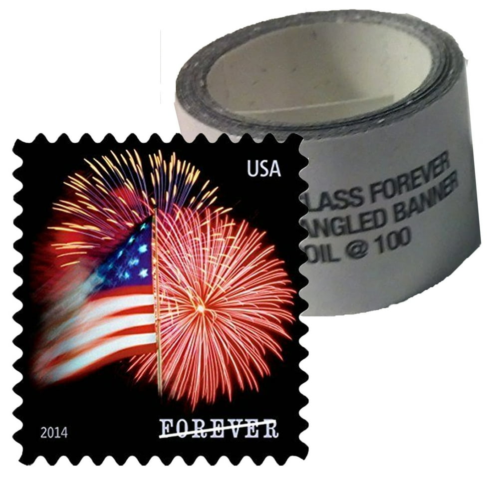 Star Spangled Banner 1 Roll/Coil of 100 USPS Forever First Class