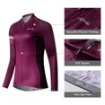 thumbnail image 4 of Santic Women's Cycling Jersey Long Sleeve Bicycle Jacket Bike Shirt Breathable Quick Dry Biking Tops, 4 of 5
