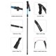 thumbnail image 4 of Bastón de trekking plegable de aluminio Bastón plegable para hombres y mujeres (azul), 4 of 9