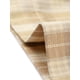 thumbnail image 5 of INSPIRE CHIC Pantalones a cuadros casuales para mujer, bolsillos, pierna recta, trabajo, oficina, pantalones Beige caqui claro XL, 5 of 5