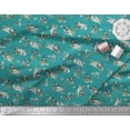 thumbnail image 3 of Soimoi Cotton Poplin Fabric Leaves,Flower & Humming Bird Print Fabric by The Yard 56 Inch Wide, 3 of 3